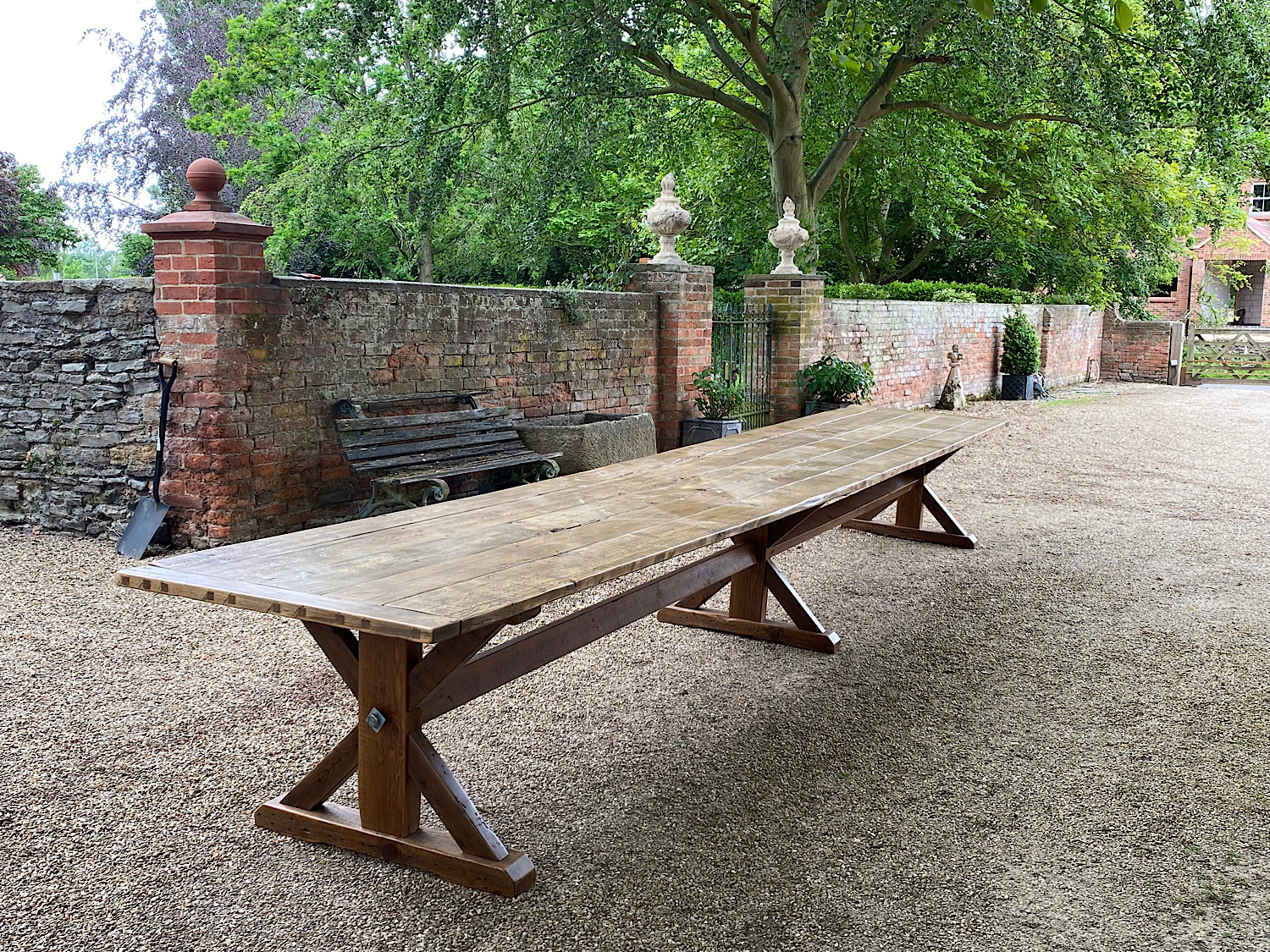 19th Century Period Dining Table 6m Long, Seats 24